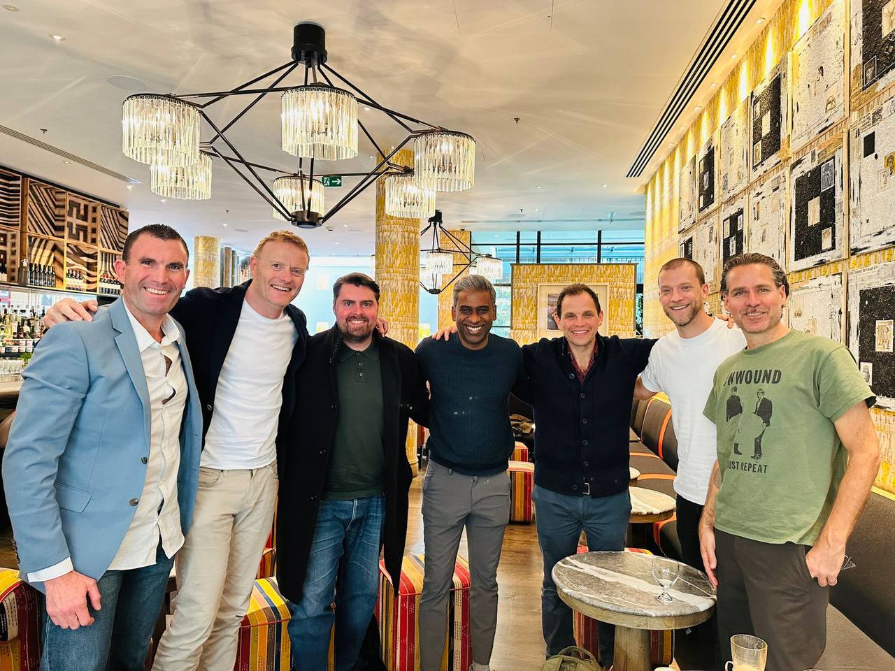 Group of senior executives gathered together at a Sports Business Syndicate event.